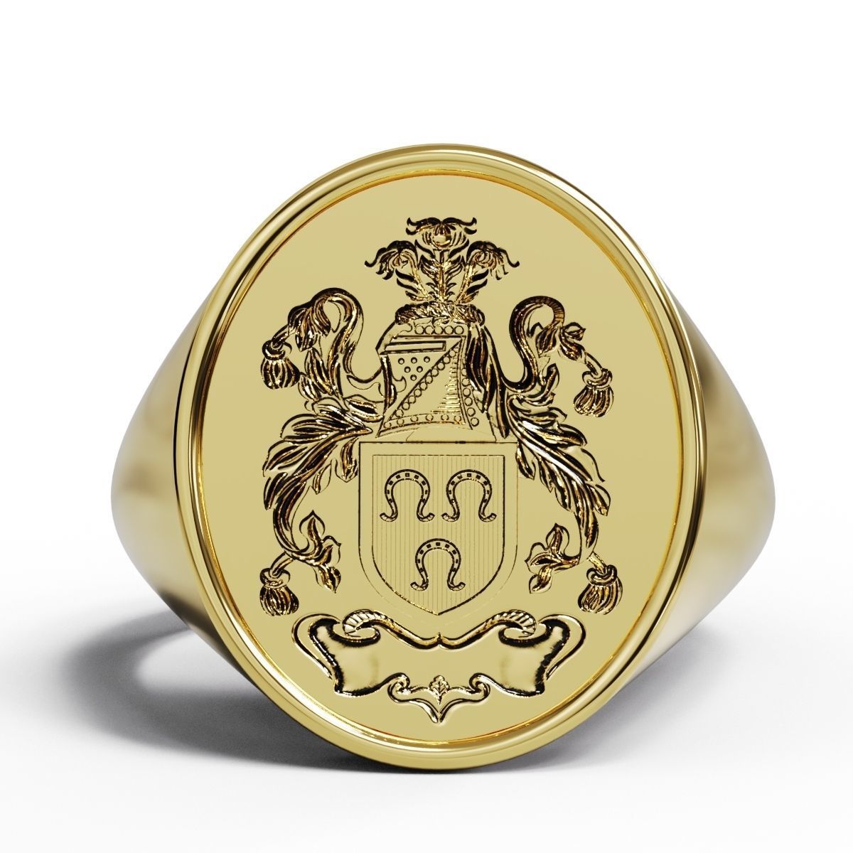 Arm of coat Family crest 3D print model_5