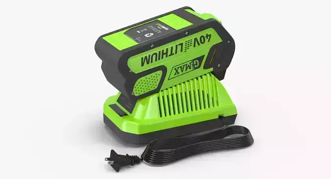 Leaf Blower Charger Battery DigiPro G-MAX 40V GreenWorks Low-poly 3D model