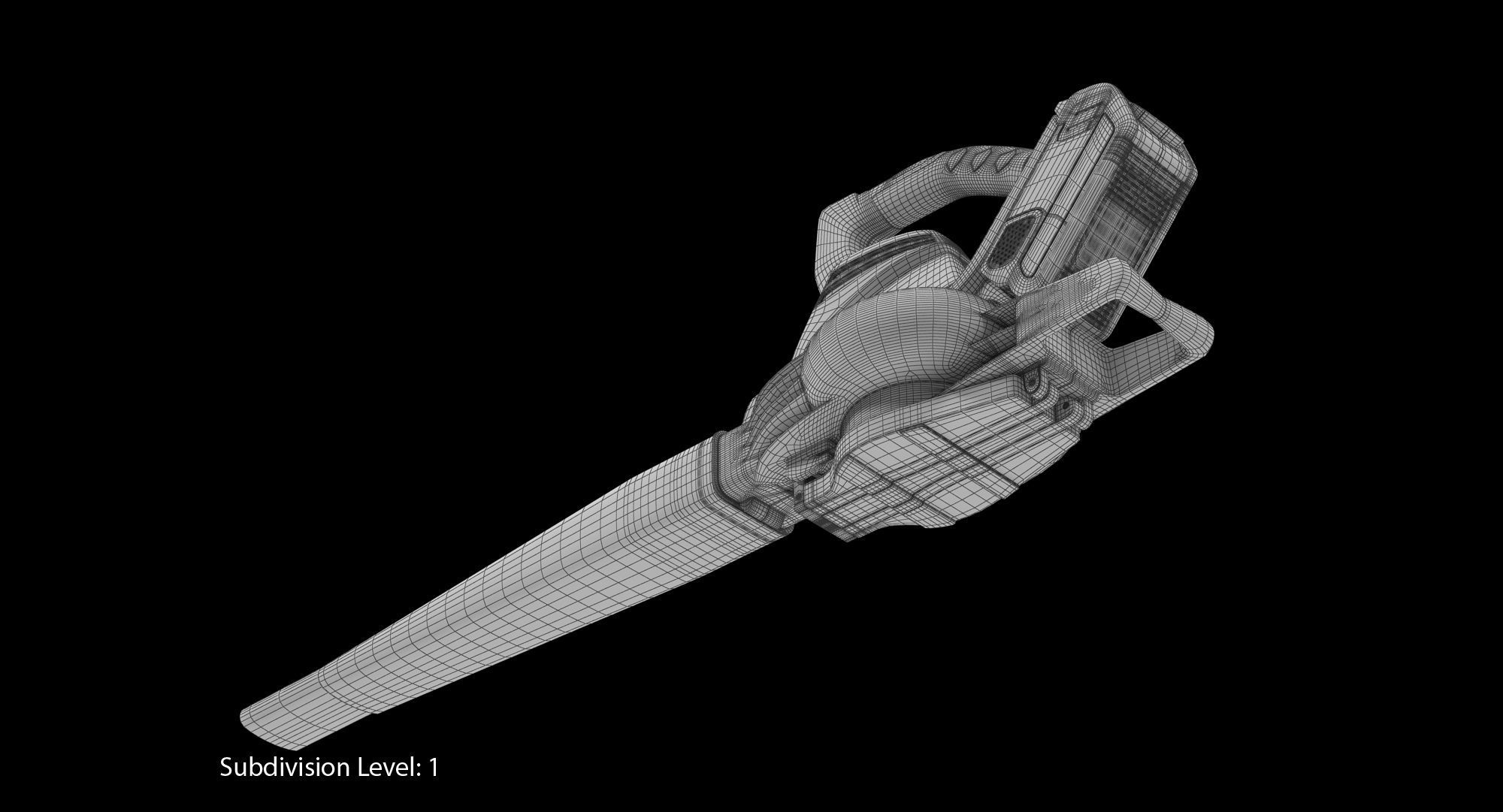 Leaf Blower DigiPro G-MAX 40V GreenWorks Low-poly 3D model_22