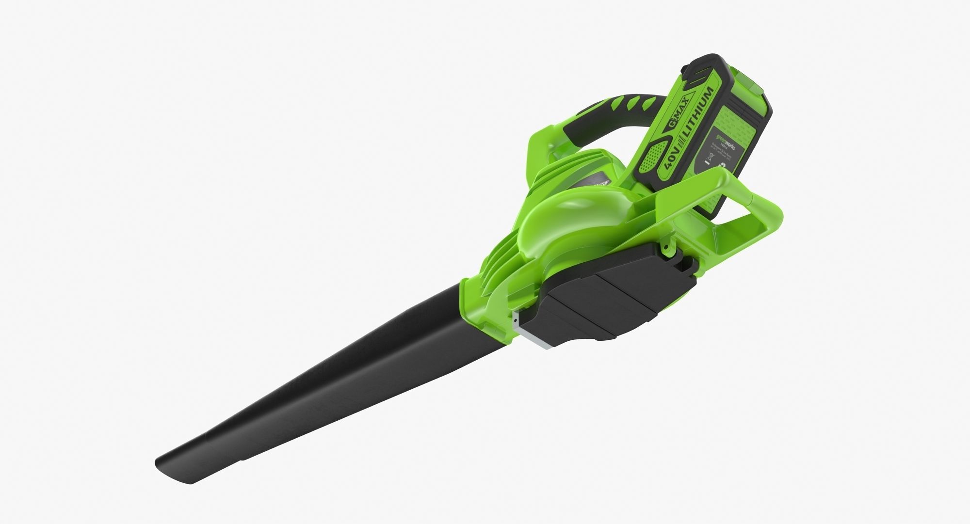 Leaf Blower DigiPro G-MAX 40V GreenWorks Low-poly 3D model_6