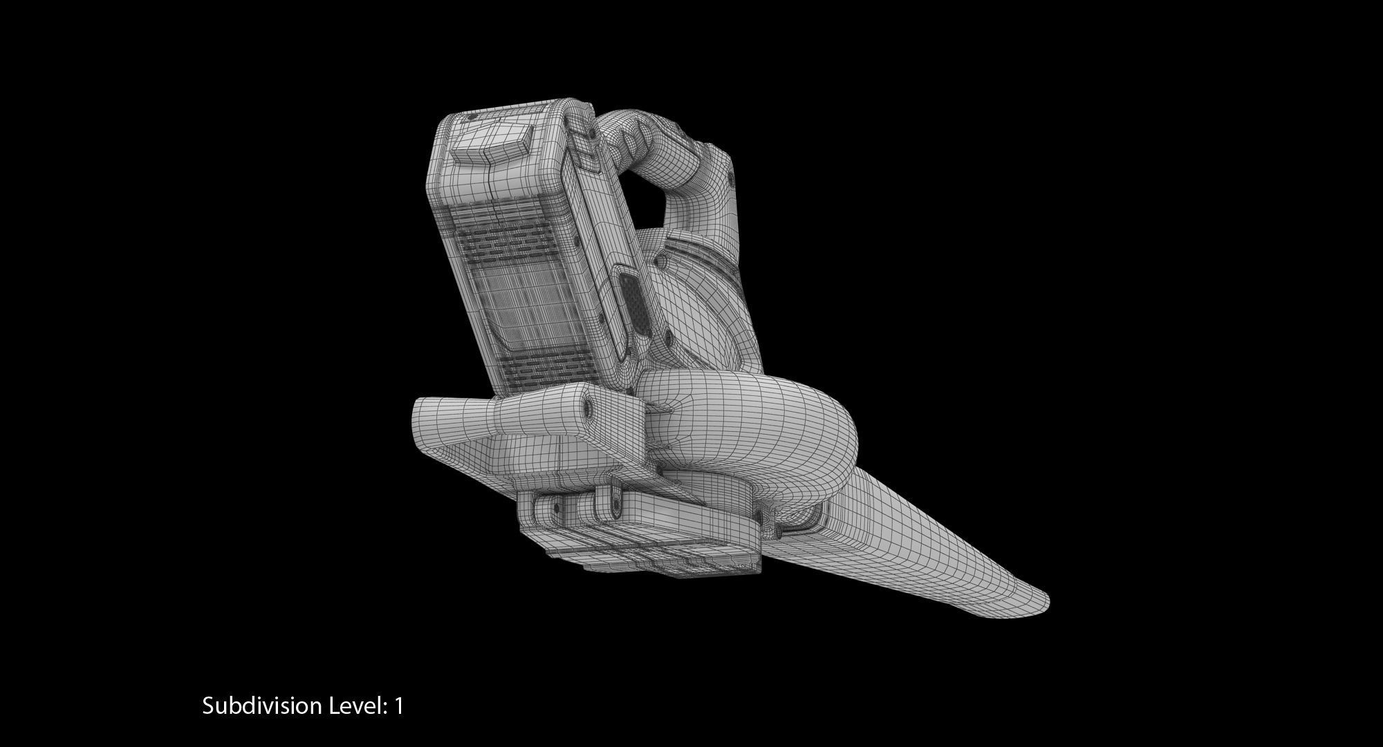 Leaf Blower DigiPro G-MAX 40V GreenWorks Low-poly 3D model_26