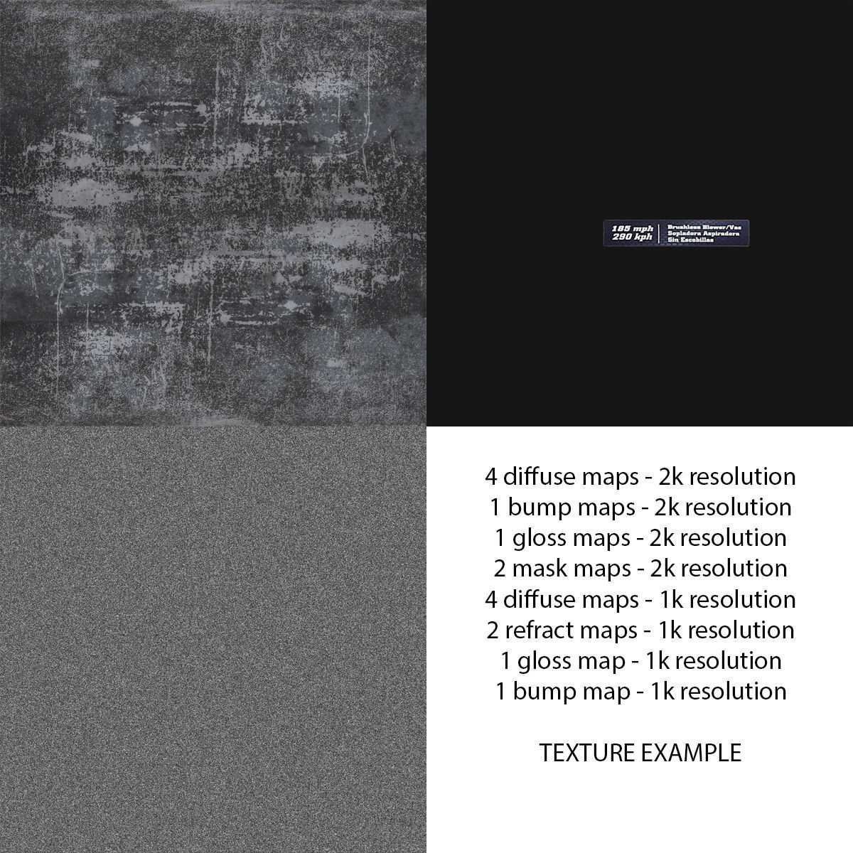 Leaf Blower DigiPro G-MAX 40V GreenWorks Low-poly 3D model_33