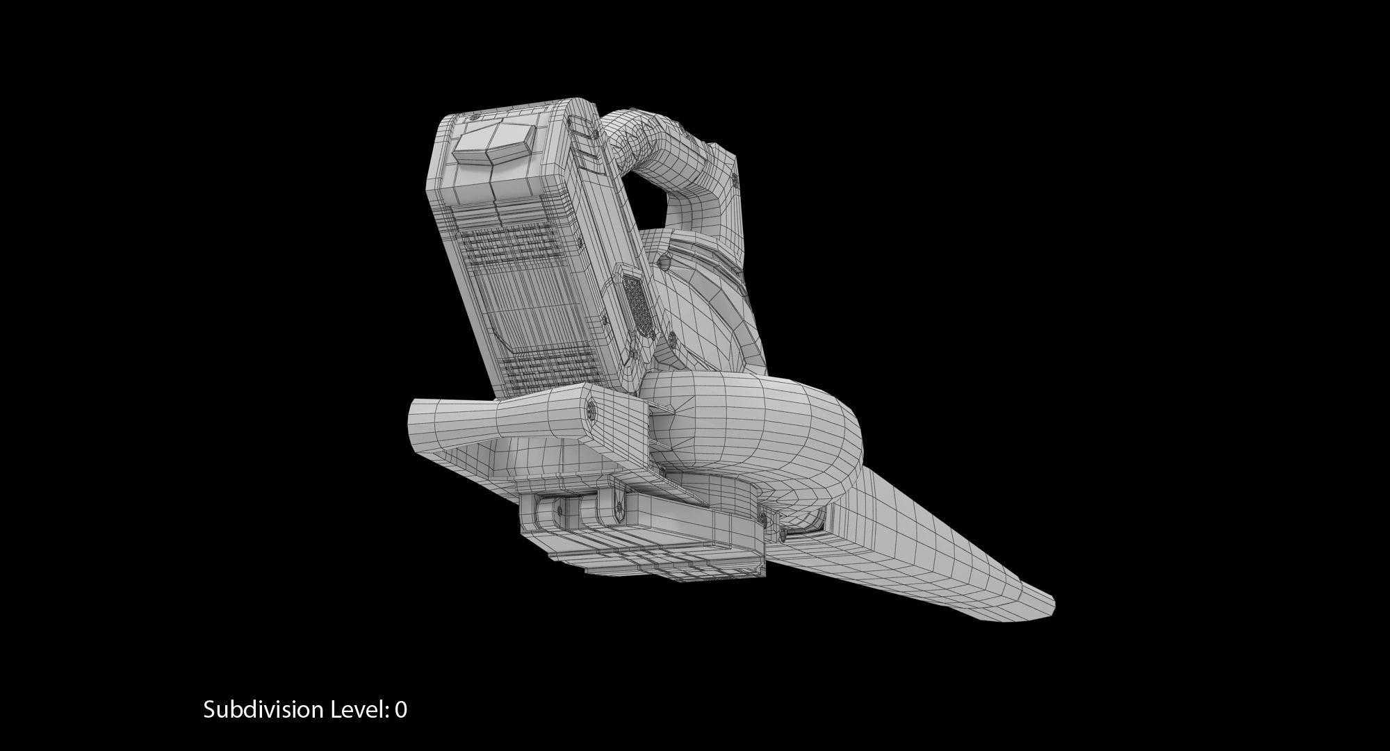 Leaf Blower DigiPro G-MAX 40V GreenWorks Low-poly 3D model_25