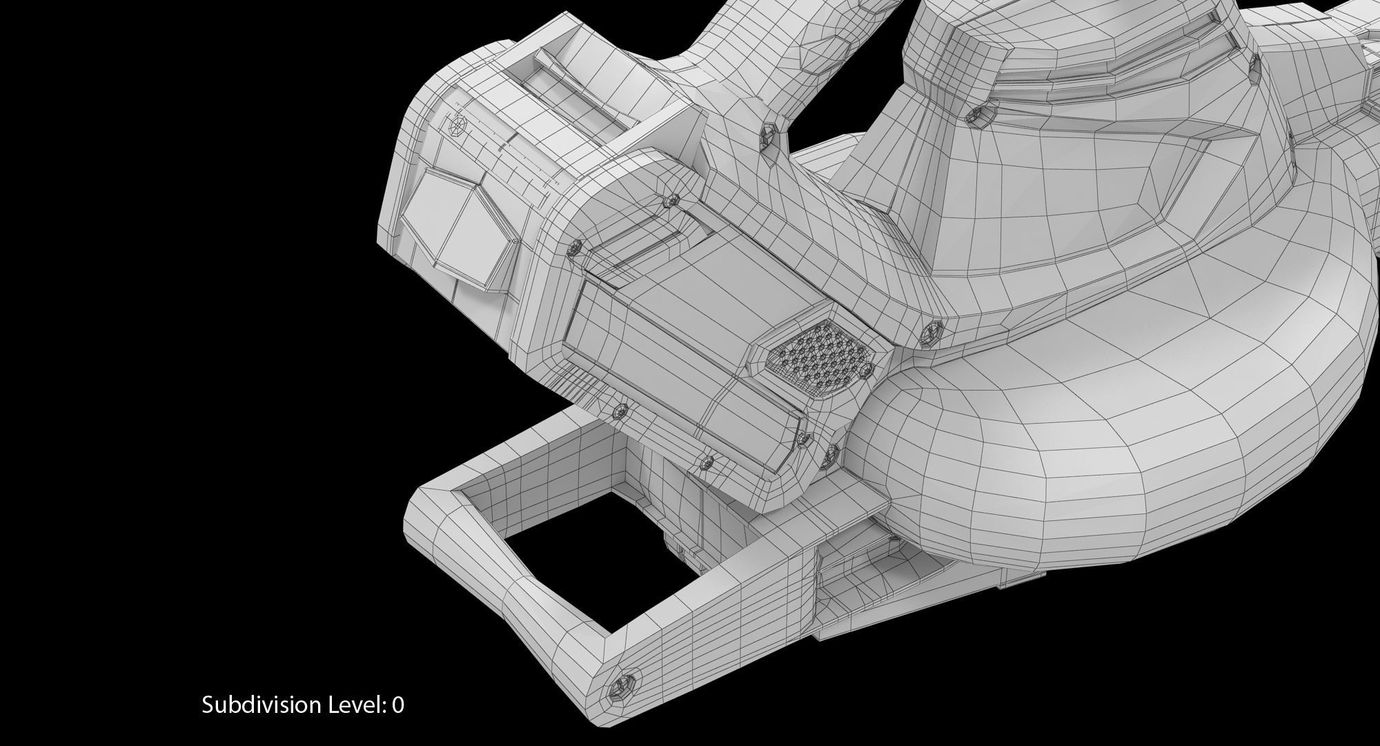 Leaf Blower DigiPro G-MAX 40V GreenWorks Low-poly 3D model_23