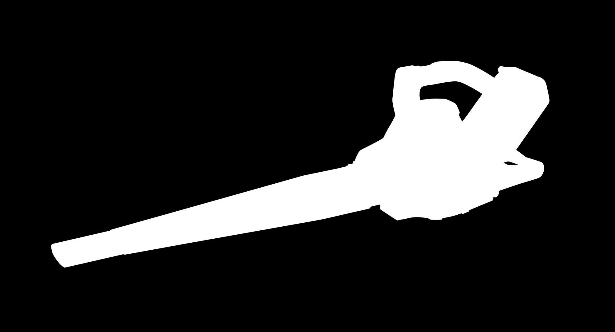 Leaf Blower DigiPro G-MAX 40V GreenWorks Low-poly 3D model_1