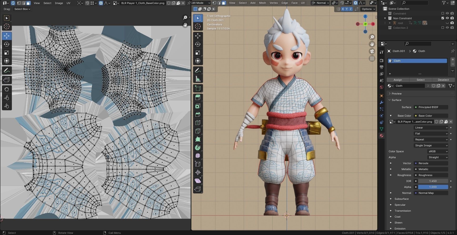 Low poly - Stylized Game Character - Bundle Edition Low-poly 3D model_8