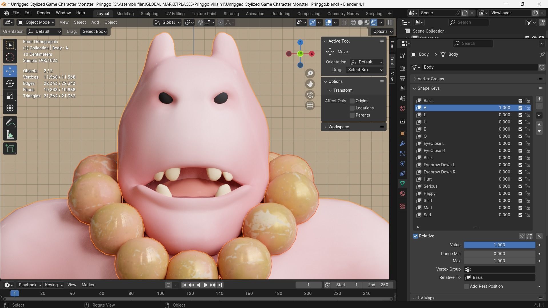 Low poly - Stylized Game Character - Bundle Edition Low-poly 3D model_42