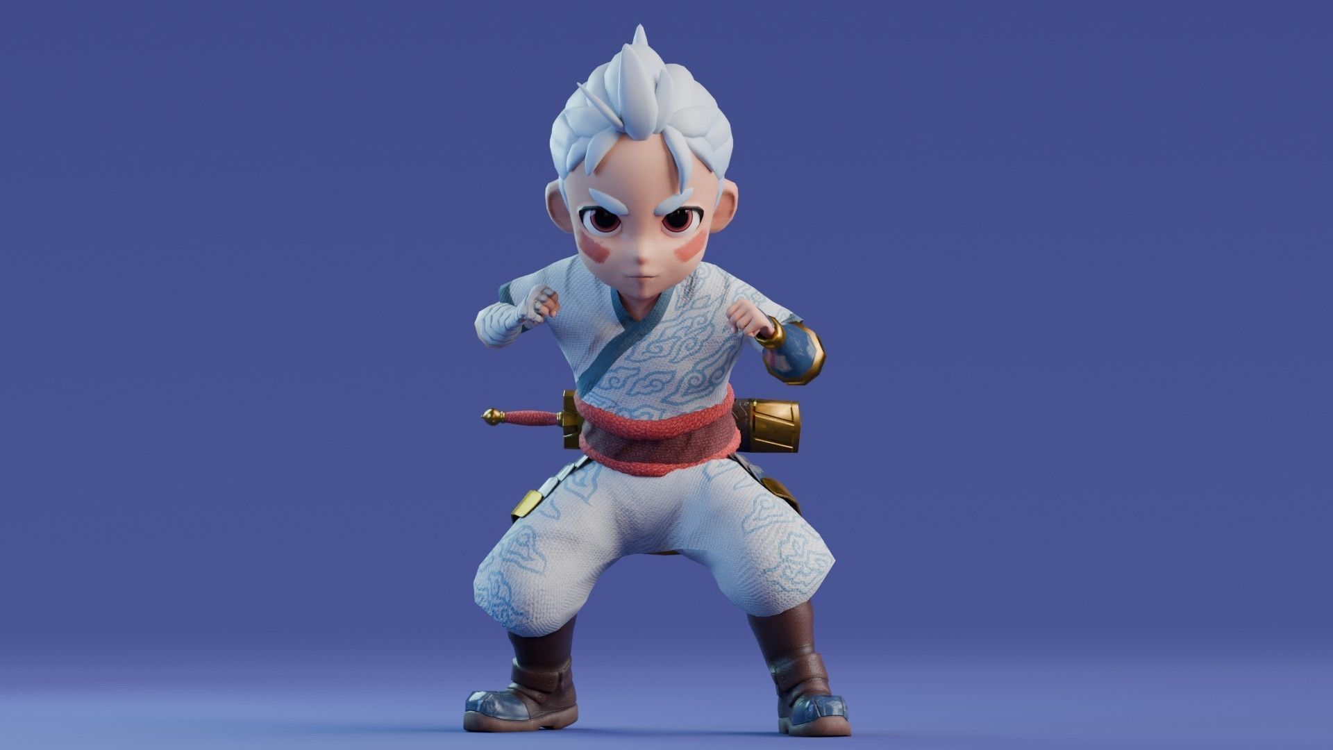 Low poly - Stylized Game Character - Bundle Edition Low-poly 3D model_2