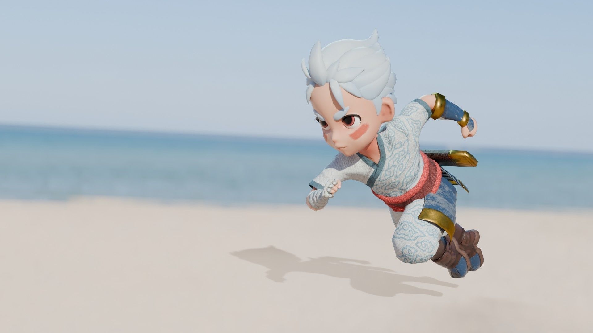 Low poly - Stylized Game Character - Bundle Edition Low-poly 3D model_12