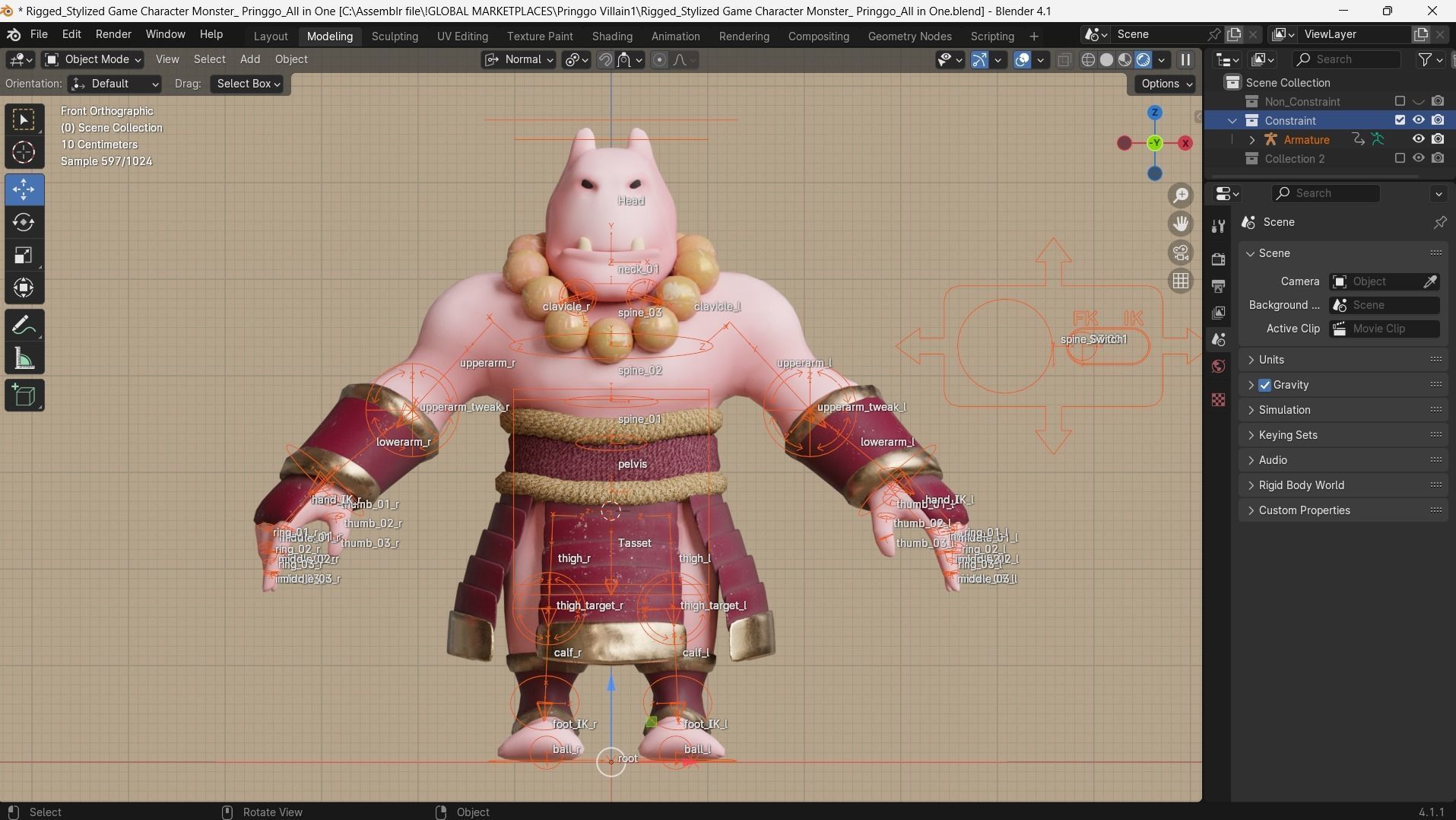 Low poly - Stylized Game Character - Bundle Edition Low-poly 3D model_44