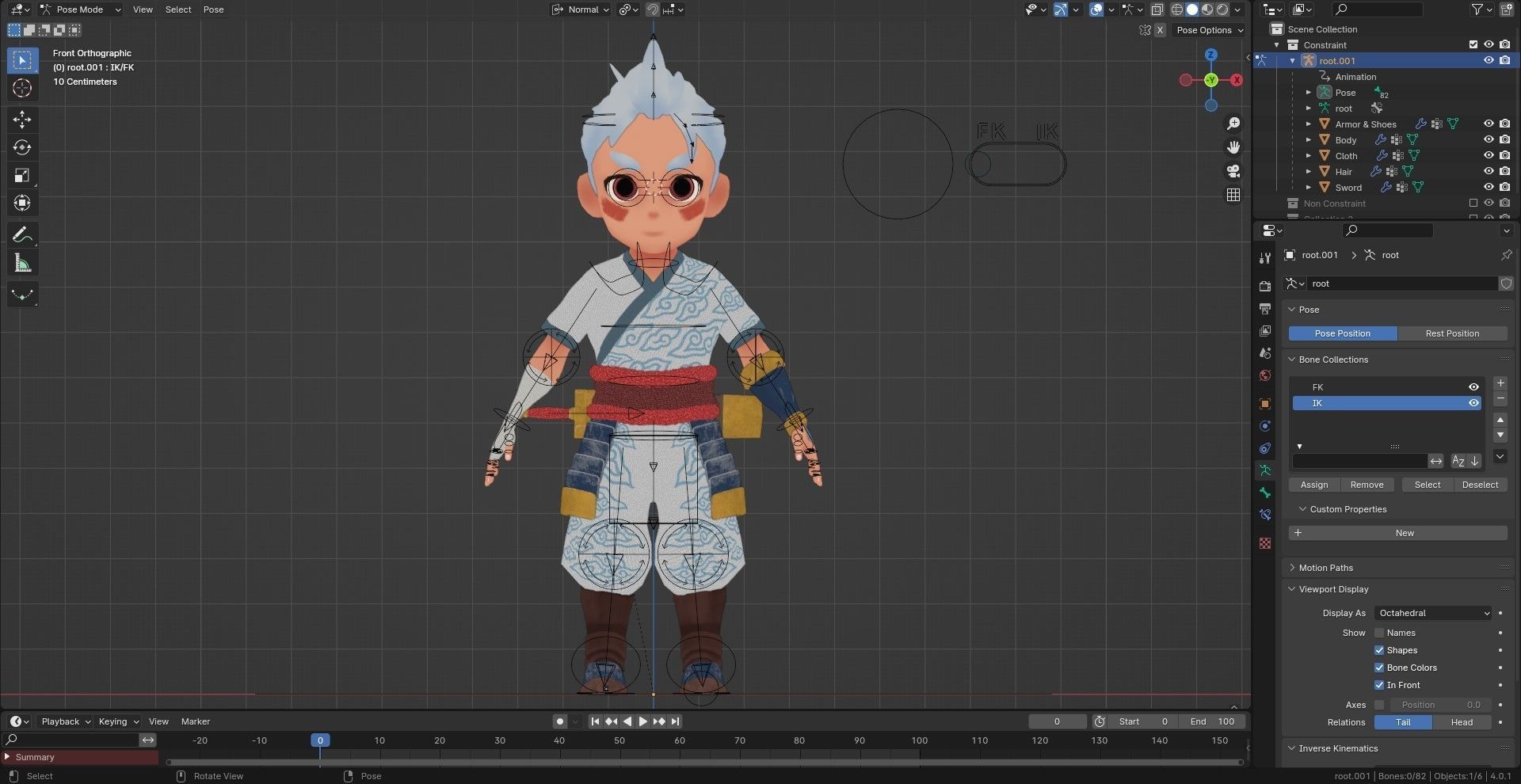 Low poly - Stylized Game Character - Bundle Edition Low-poly 3D model_10