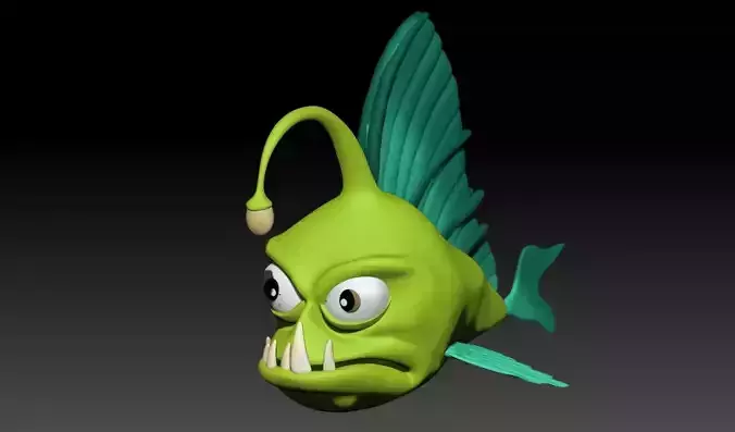 Fish model in stylized cartoon - Updated Version