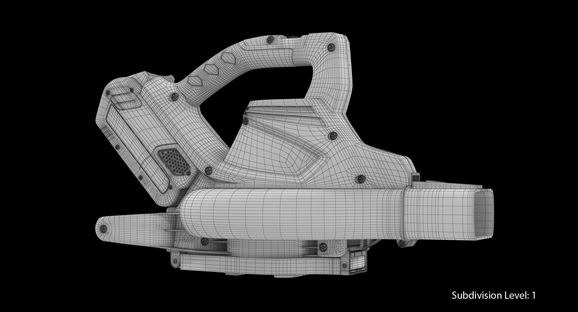 Leaf Blower Blow Tool DigiPro G-MAX 40V GreenWorks Low-poly 3D model_14