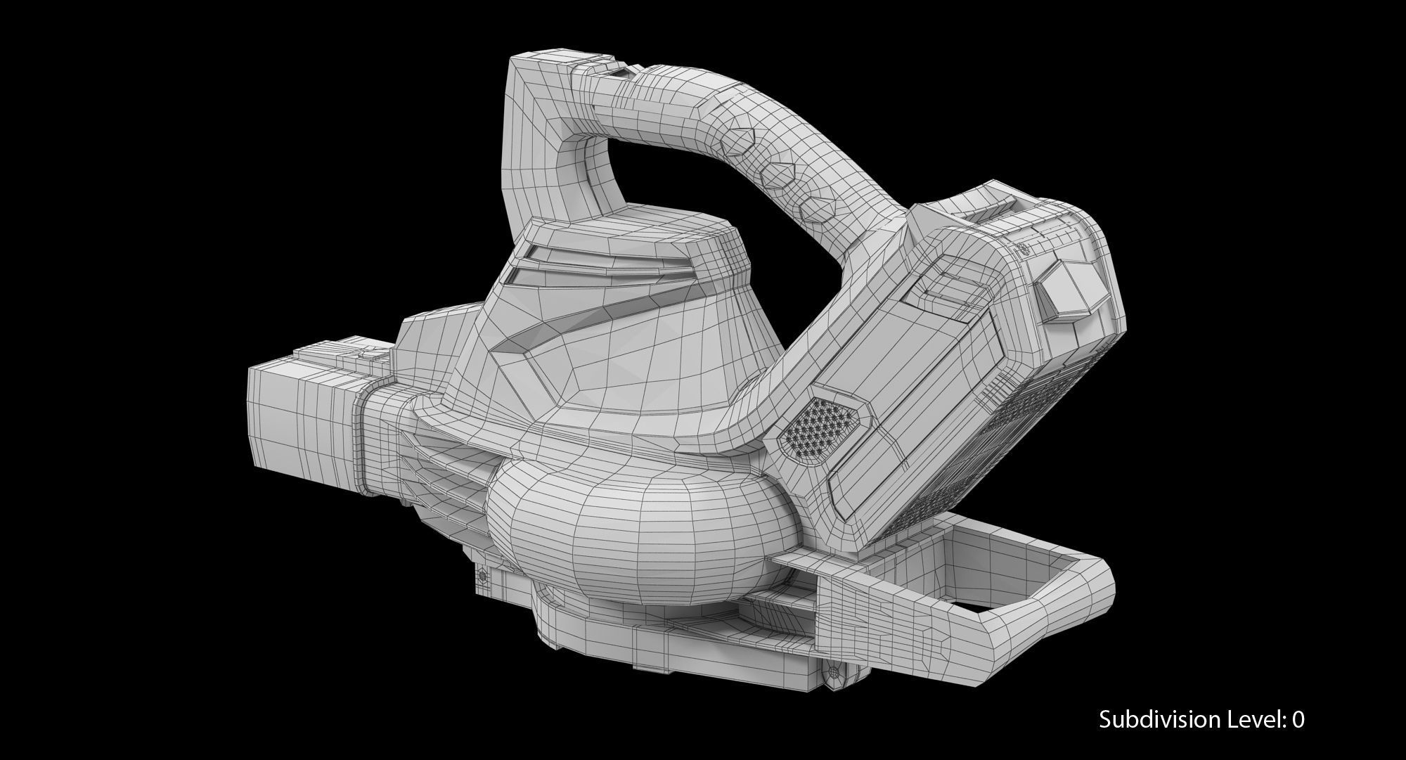 Leaf Blower Blow Tool DigiPro G-MAX 40V GreenWorks Low-poly 3D model_9