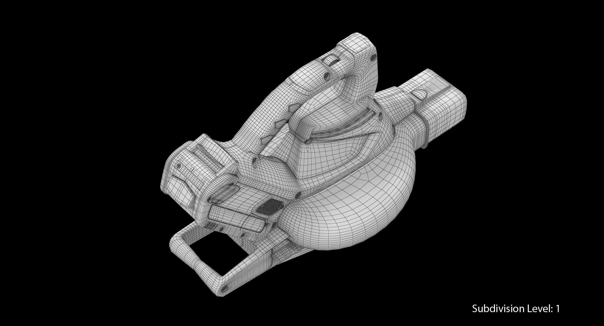 Leaf Blower Blow Tool DigiPro G-MAX 40V GreenWorks Low-poly 3D model_12