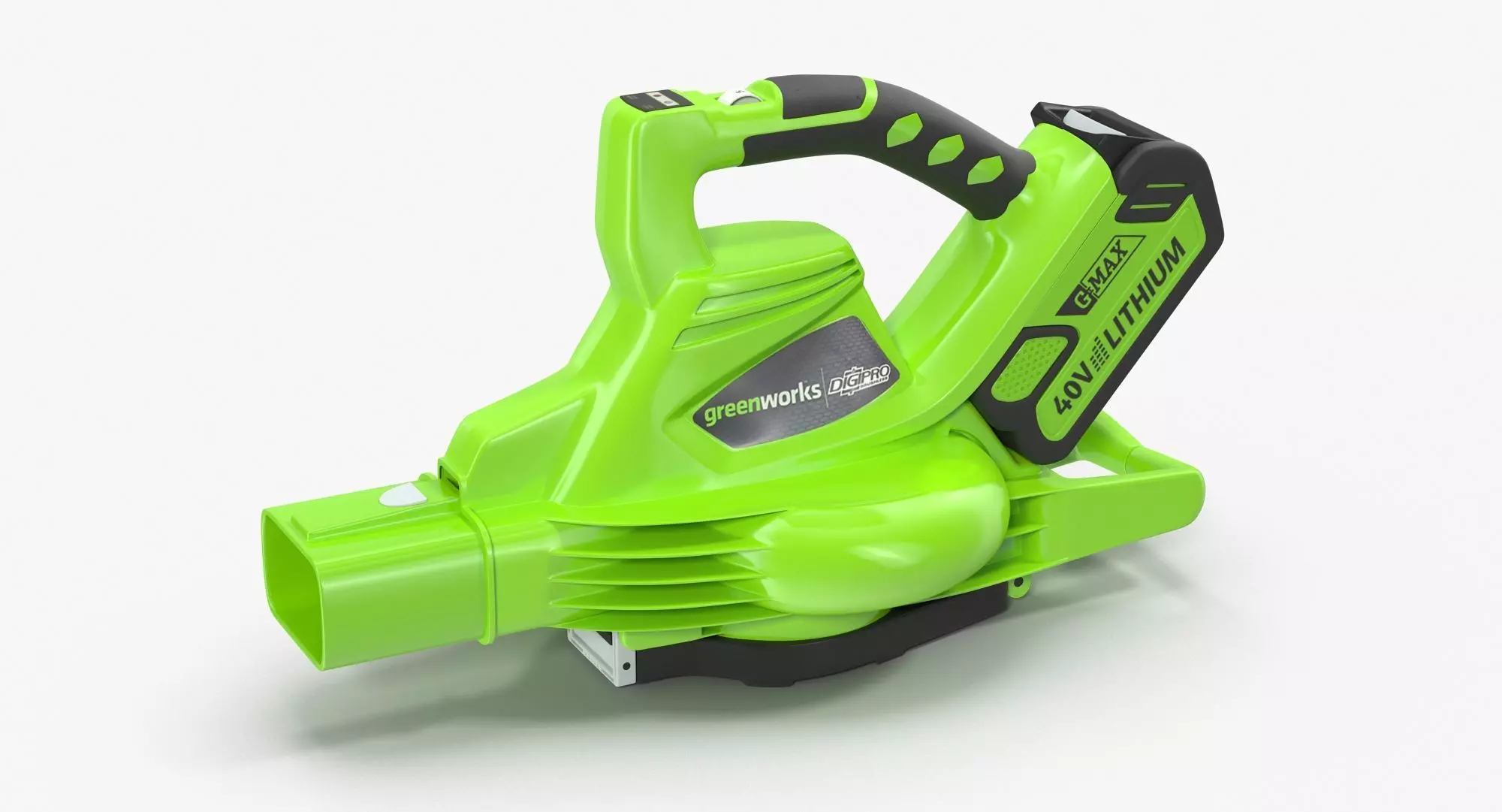Leaf Blower Blow Tool DigiPro G-MAX 40V GreenWorks Low-poly 3D model_0