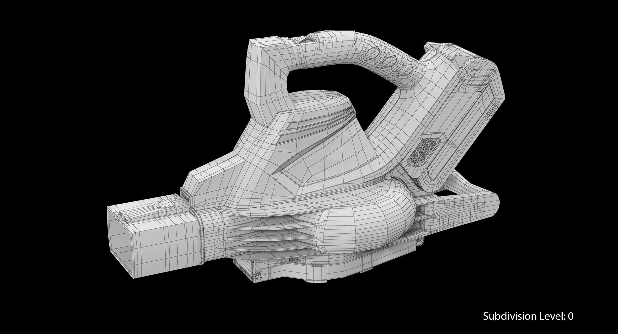 Leaf Blower Blow Tool DigiPro G-MAX 40V GreenWorks Low-poly 3D model_7