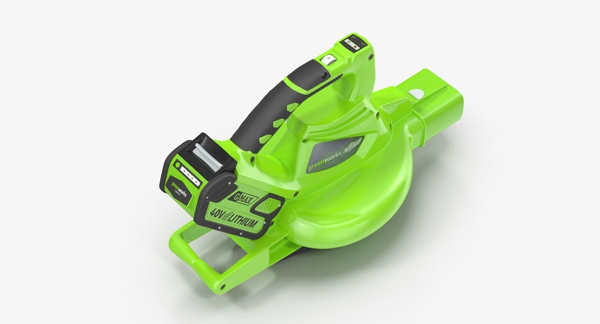 Leaf Blower Blow Tool DigiPro G-MAX 40V GreenWorks Low-poly 3D model_3