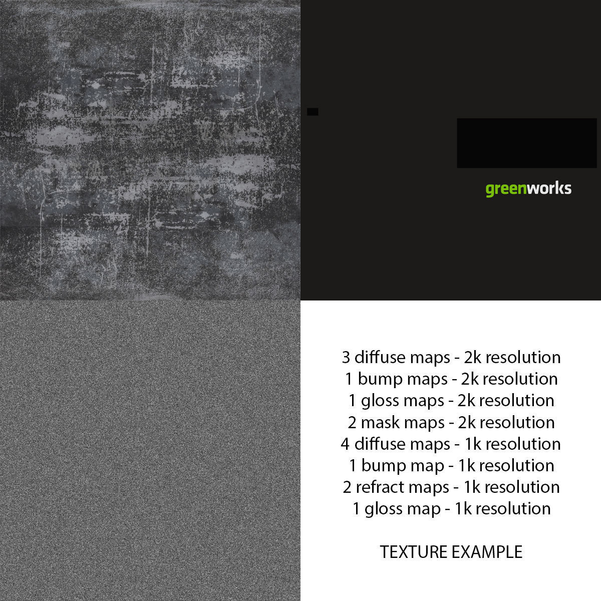 Leaf Blower Blow Tool DigiPro G-MAX 40V GreenWorks Low-poly 3D model_21