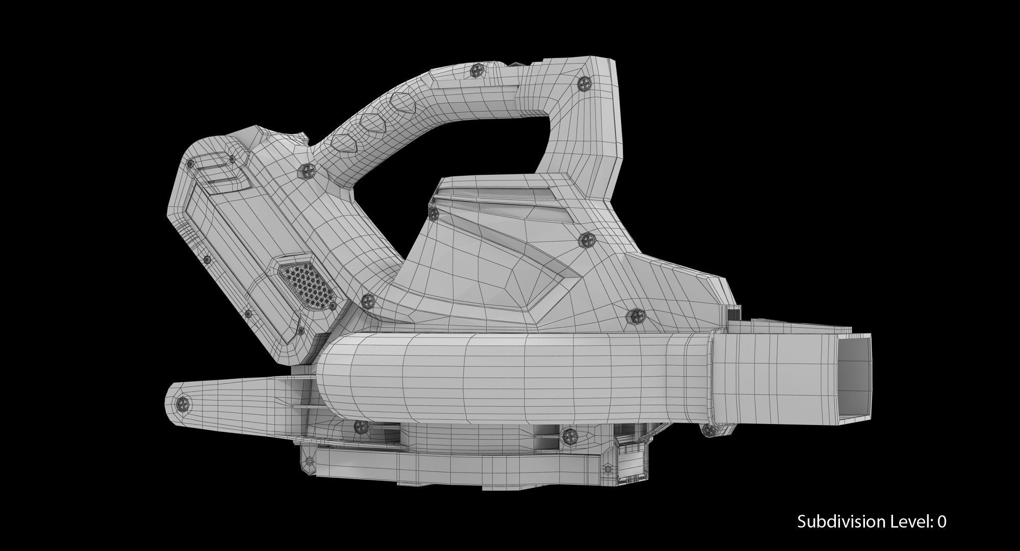 Leaf Blower Blow Tool DigiPro G-MAX 40V GreenWorks Low-poly 3D model_13