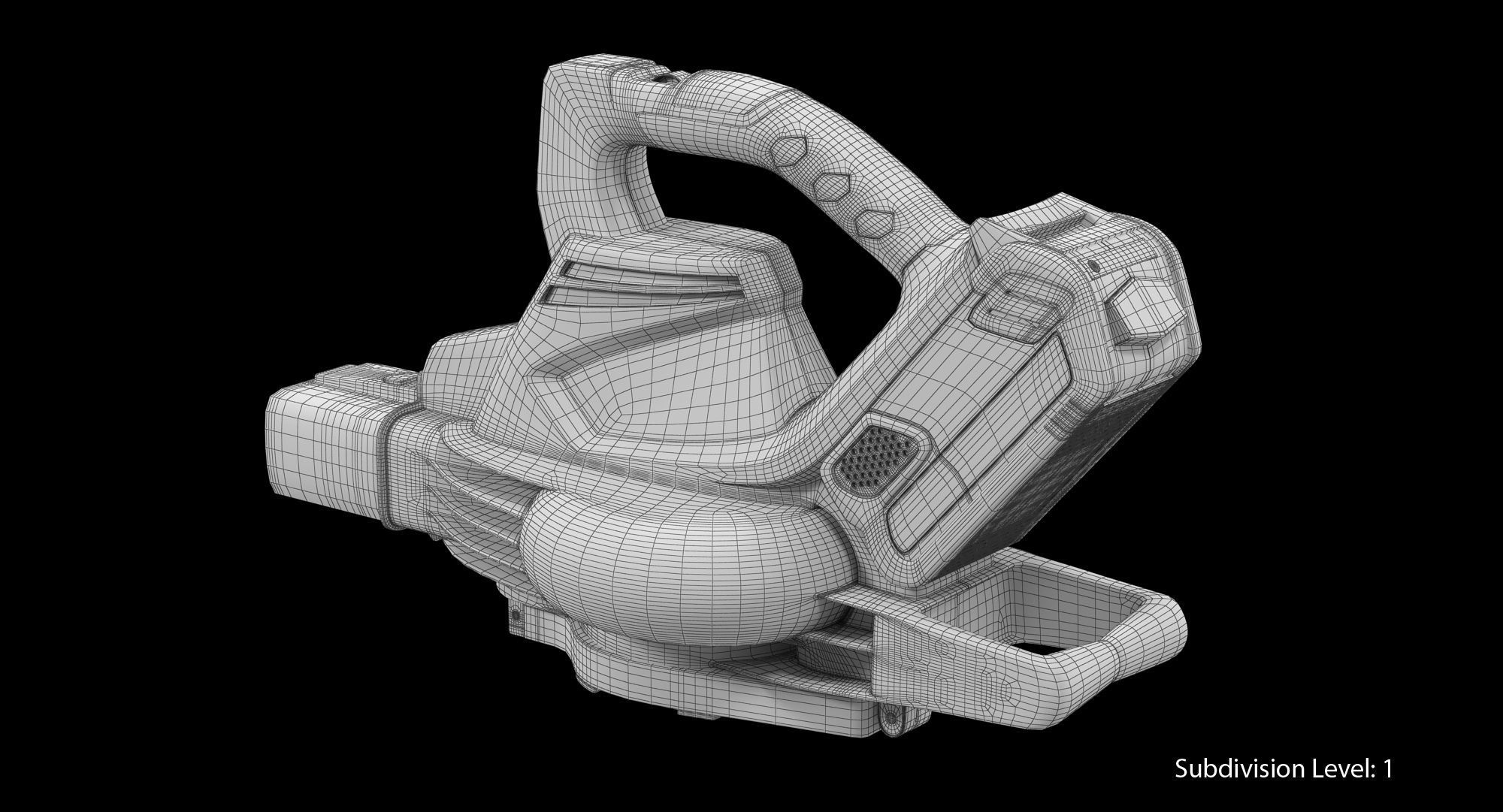 Leaf Blower Blow Tool DigiPro G-MAX 40V GreenWorks Low-poly 3D model_10