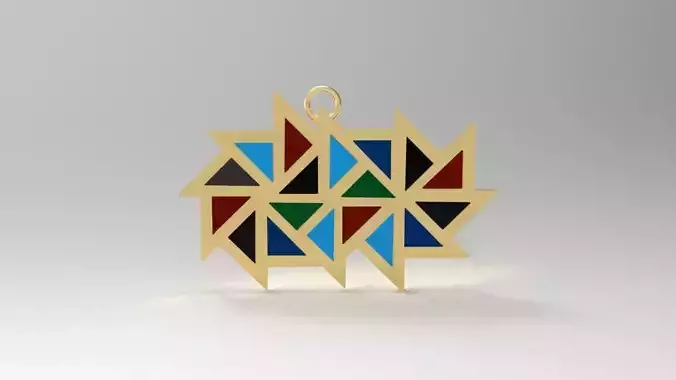 a colorful pendant
