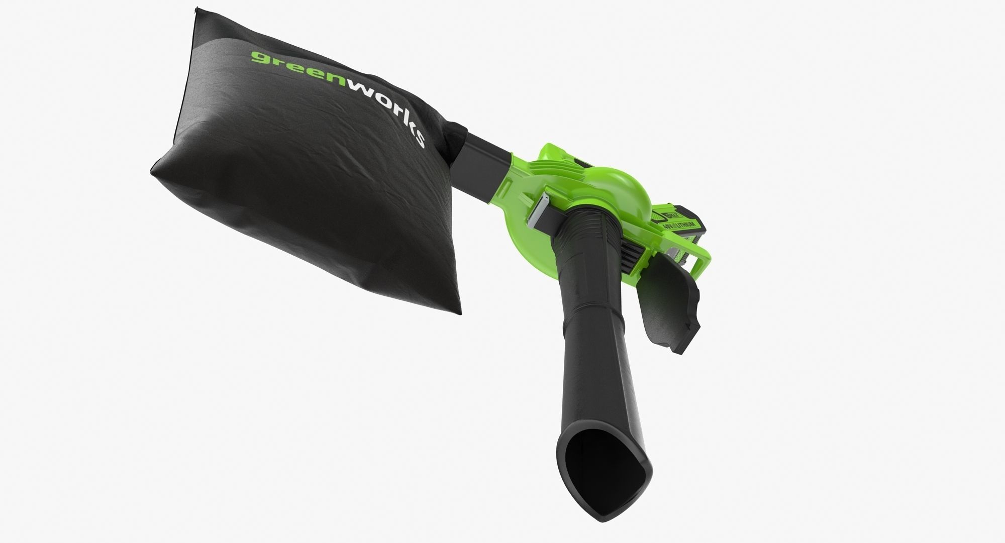 Leaf Blower Vacuum DigiPro G-MAX 40V GreenWorks Low-poly 3D model_11