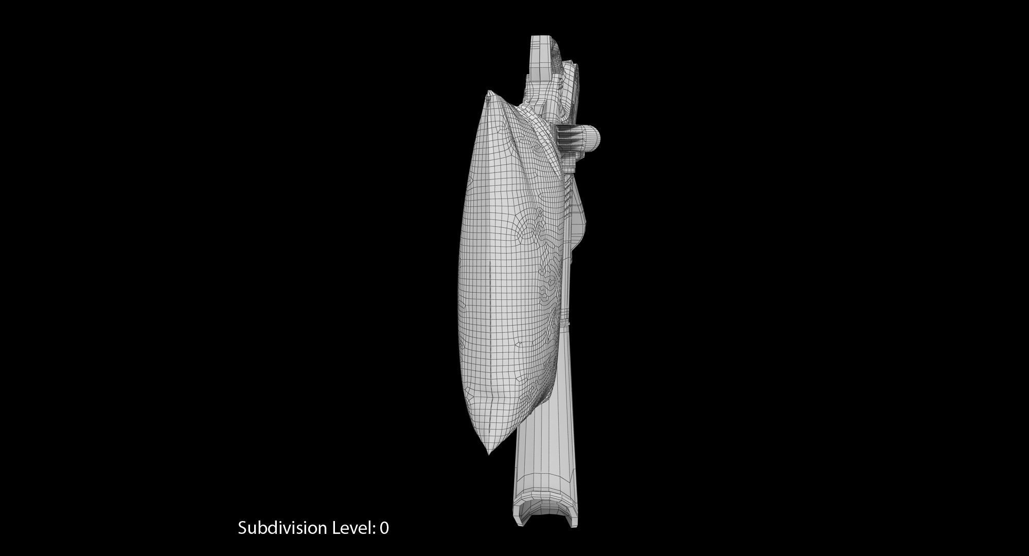 Leaf Blower Vacuum DigiPro G-MAX 40V GreenWorks Low-poly 3D model_21