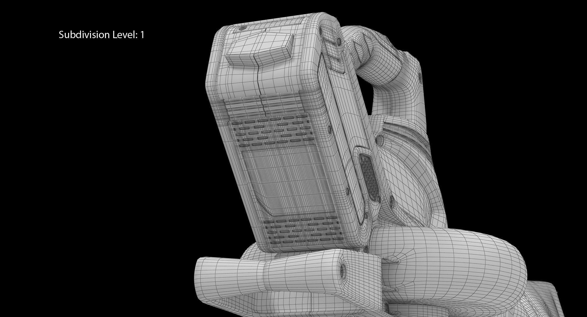 Leaf Blower Vacuum DigiPro G-MAX 40V GreenWorks Low-poly 3D model_28