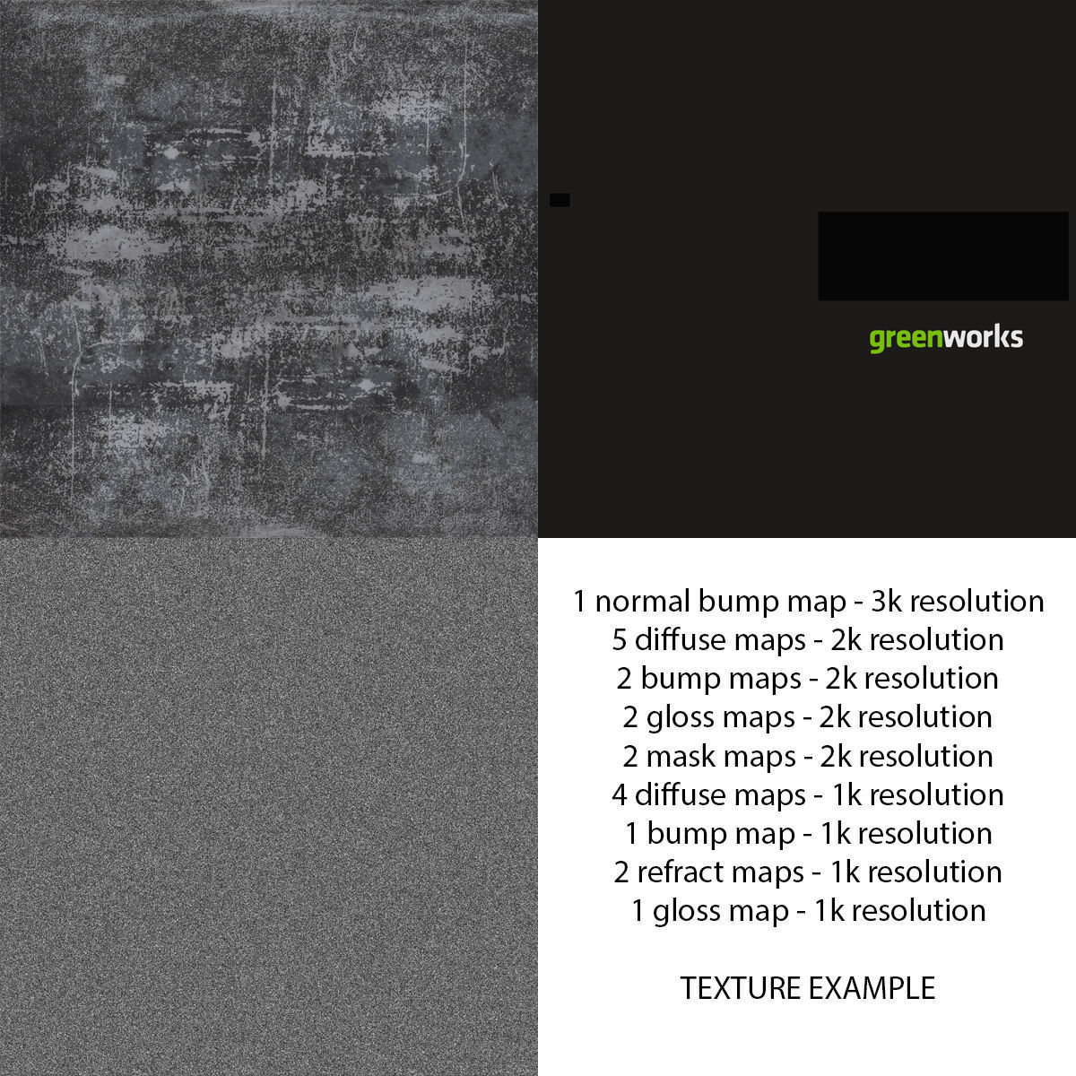 Leaf Blower Vacuum DigiPro G-MAX 40V GreenWorks Low-poly 3D model_39