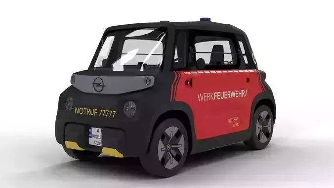 Opel Rock-e 2020  Fire  Service  3D model