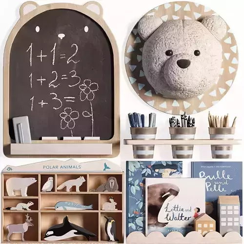 M Chalkboard  Shelf  Plush Toy  Wall Decor 01