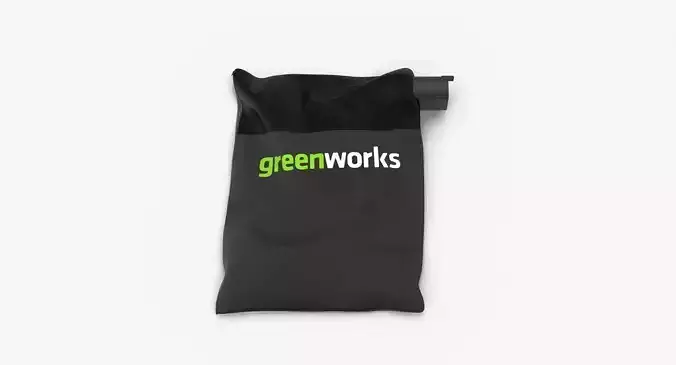 Leaf Blower Bag Horizontal DigiPro G-MAX 40V GreenWorks Low-poly 3D model