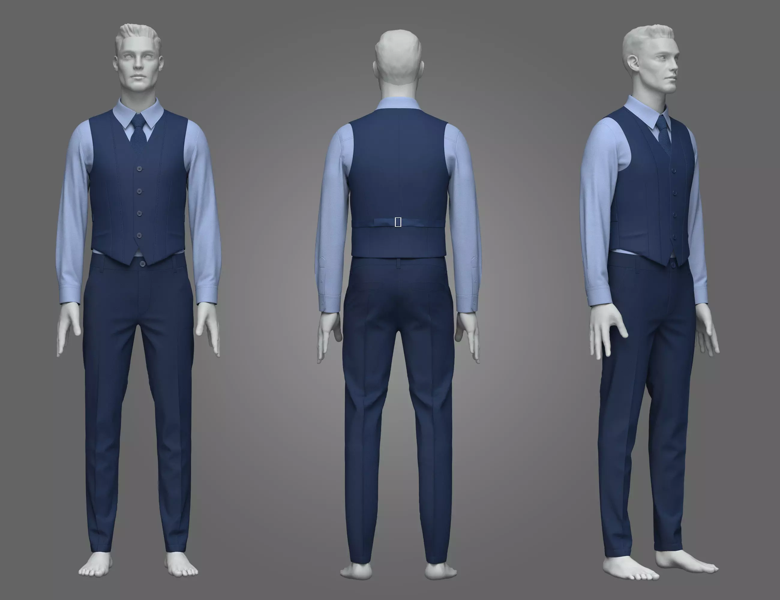 Mens Formal OutFits 3D model