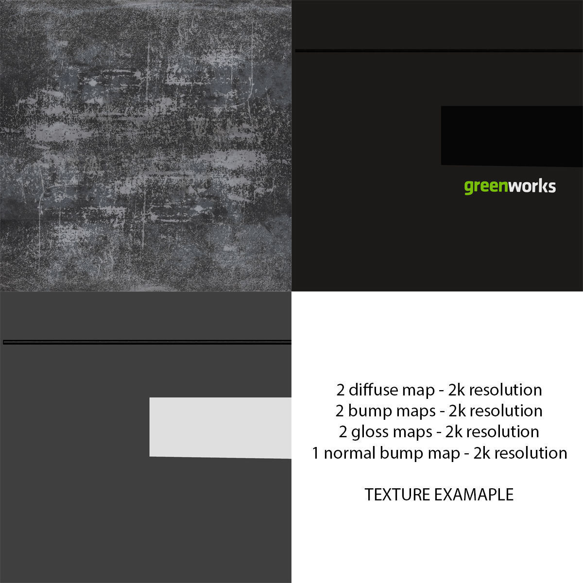 Leaf Blower Bag Vertical DigiPro G-MAX 40V GreenWorks Low-poly 3D model_21