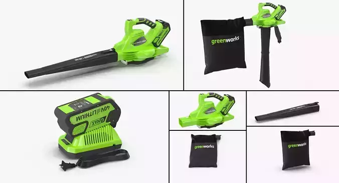 Leaf Blower Vacuum DigiPro G-MAX 40V GreenWorks Collection 