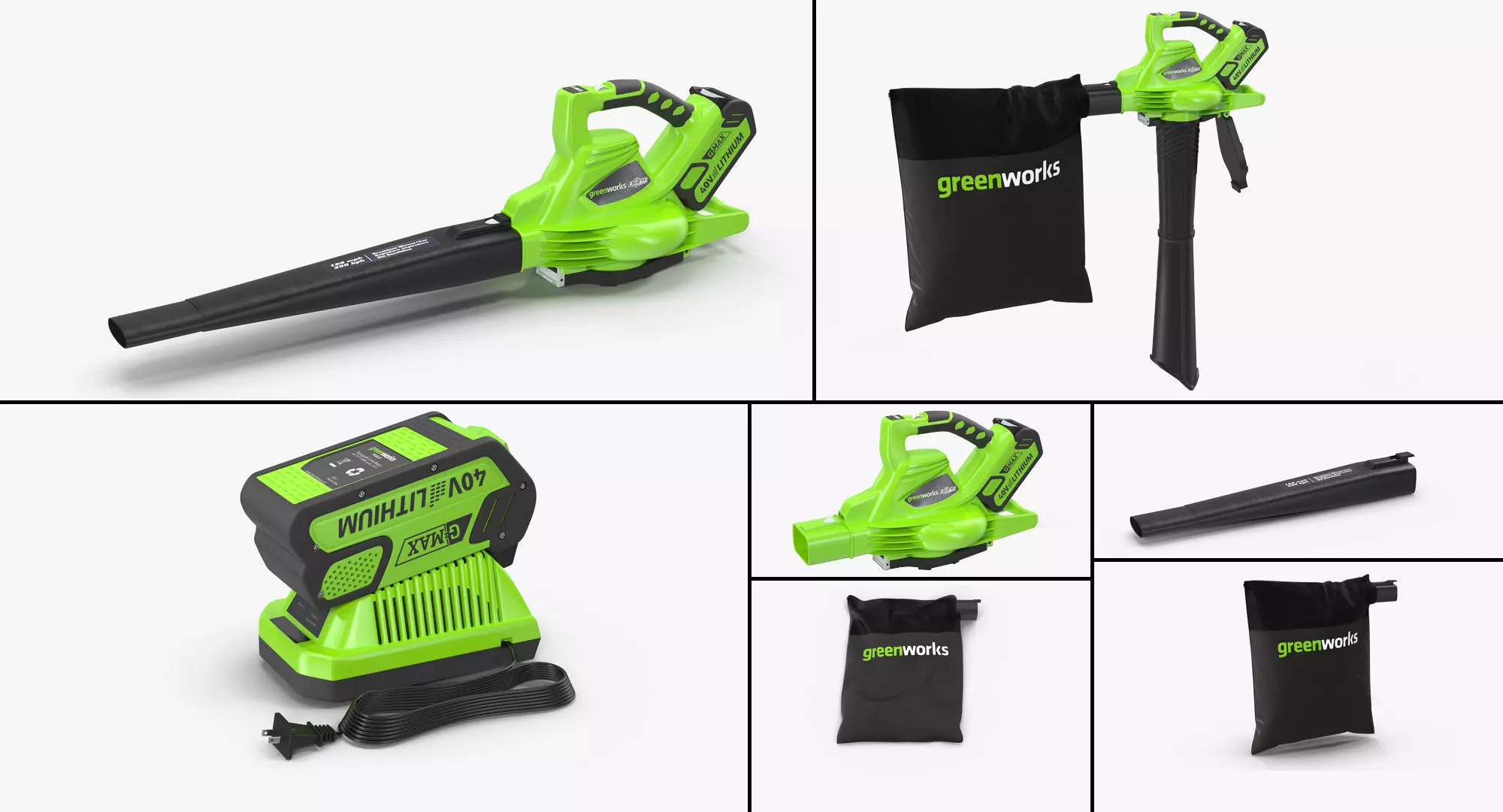 Leaf Blower Vacuum DigiPro G-MAX 40V GreenWorks Collection _0
