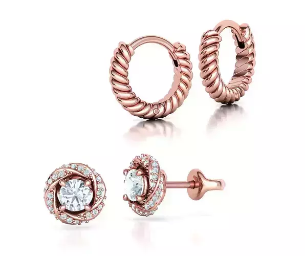 Earrings Collection with discount 3DPRINT MODELS 