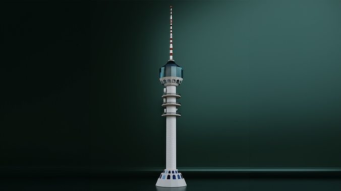 Burj Baghdad 3D Model Low-poly 3D model