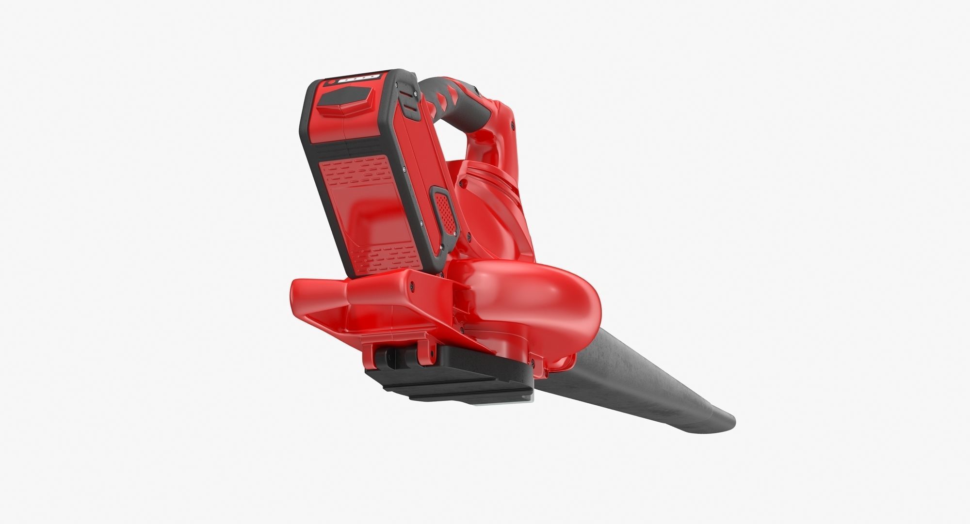 Leaf Blower Red Generic Low-poly 3D model_8