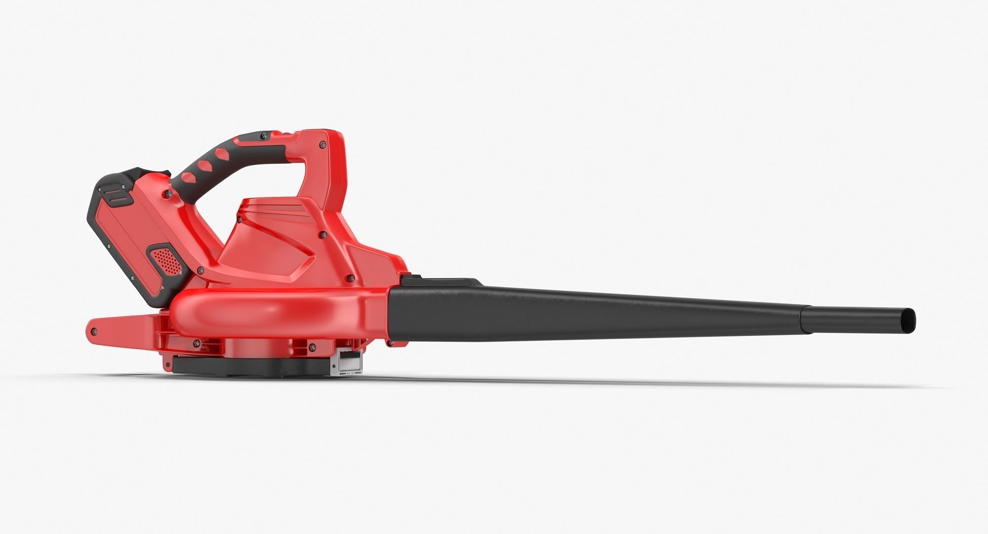 Leaf Blower Red Generic Low-poly 3D model_4