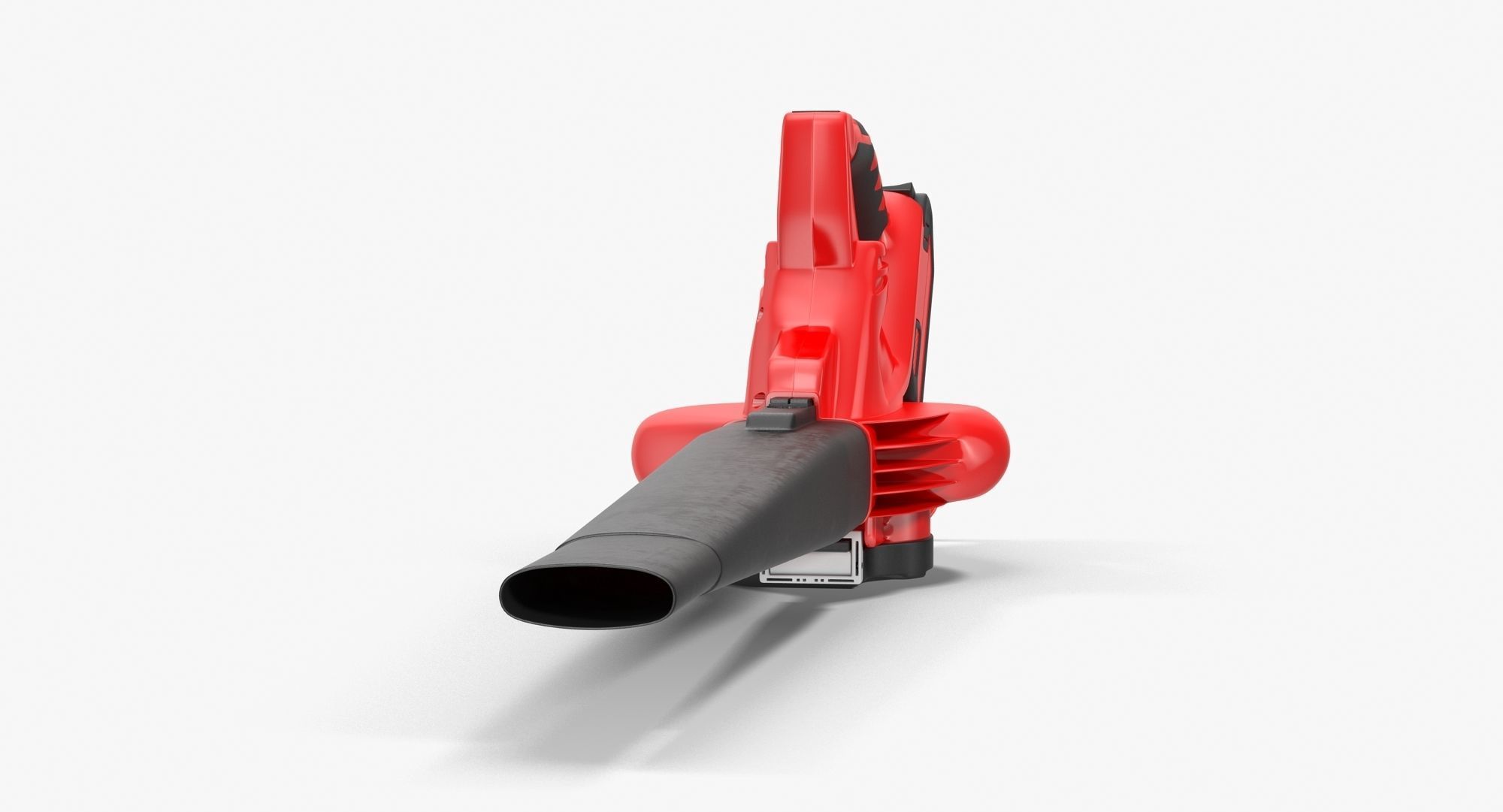 Leaf Blower Red Generic Low-poly 3D model_5