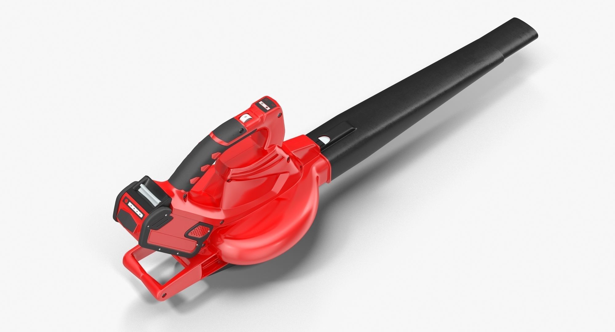 Leaf Blower Red Generic Low-poly 3D model_3