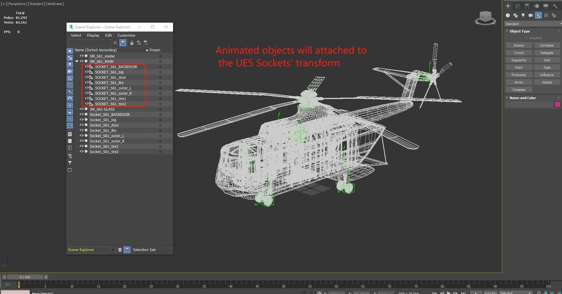 Sikorsky S-61 Low-poly 3D model_11