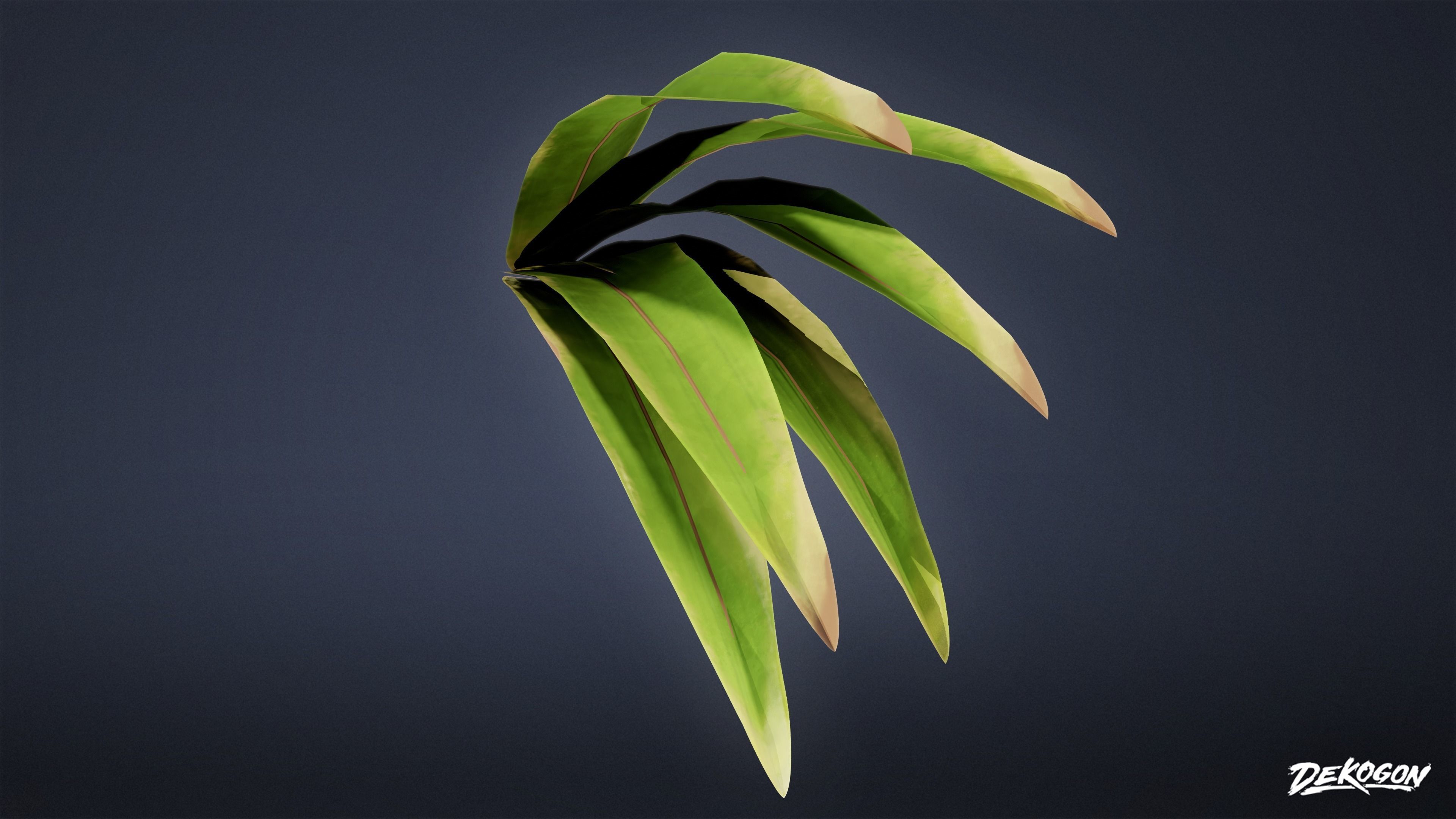 TROPICAL FOLIAGE - Small Plants 01 - LOW POLY Low-poly 3D model_25