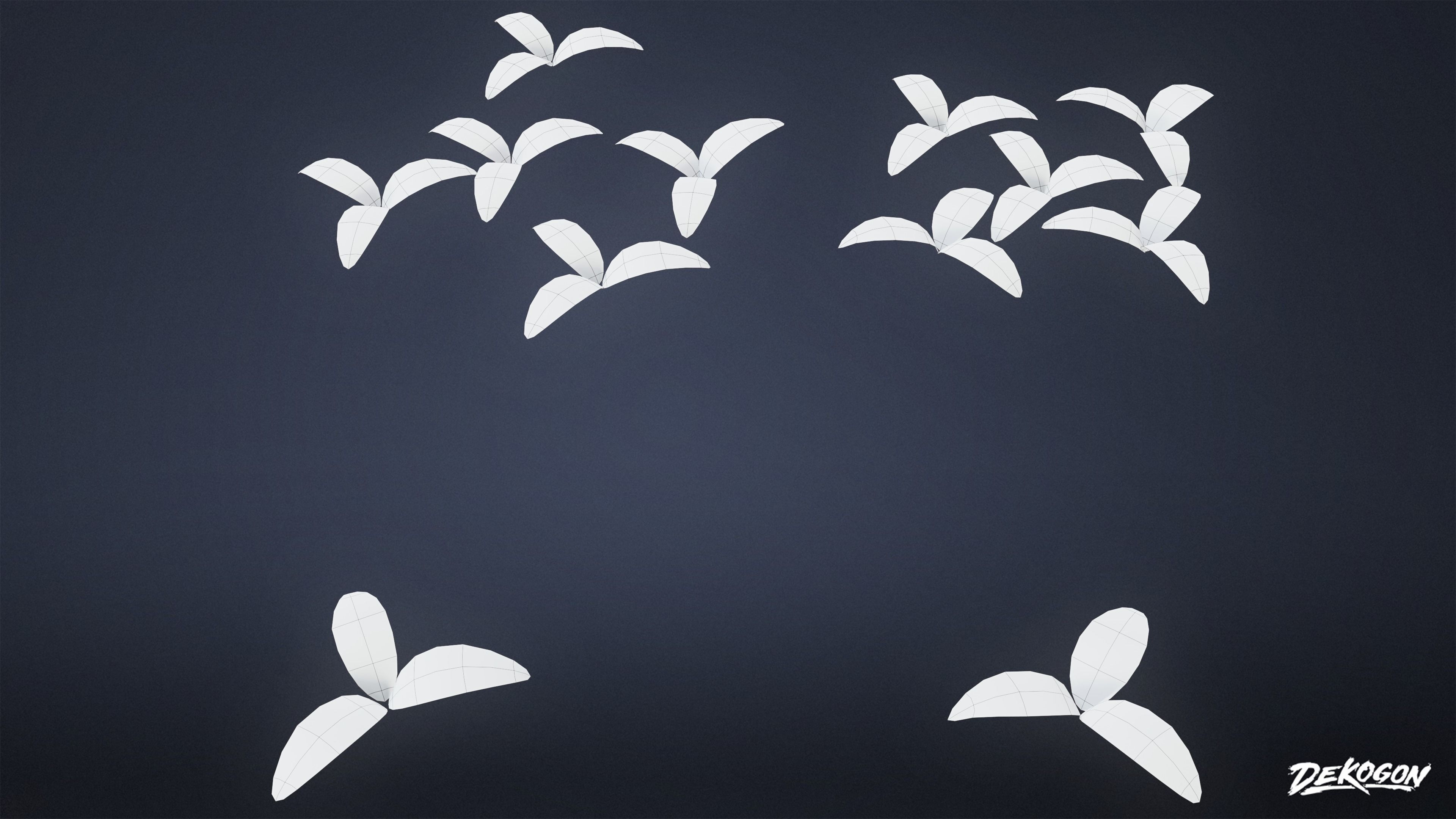 TROPICAL FOLIAGE - Small Plants 01 - LOW POLY Low-poly 3D model_1