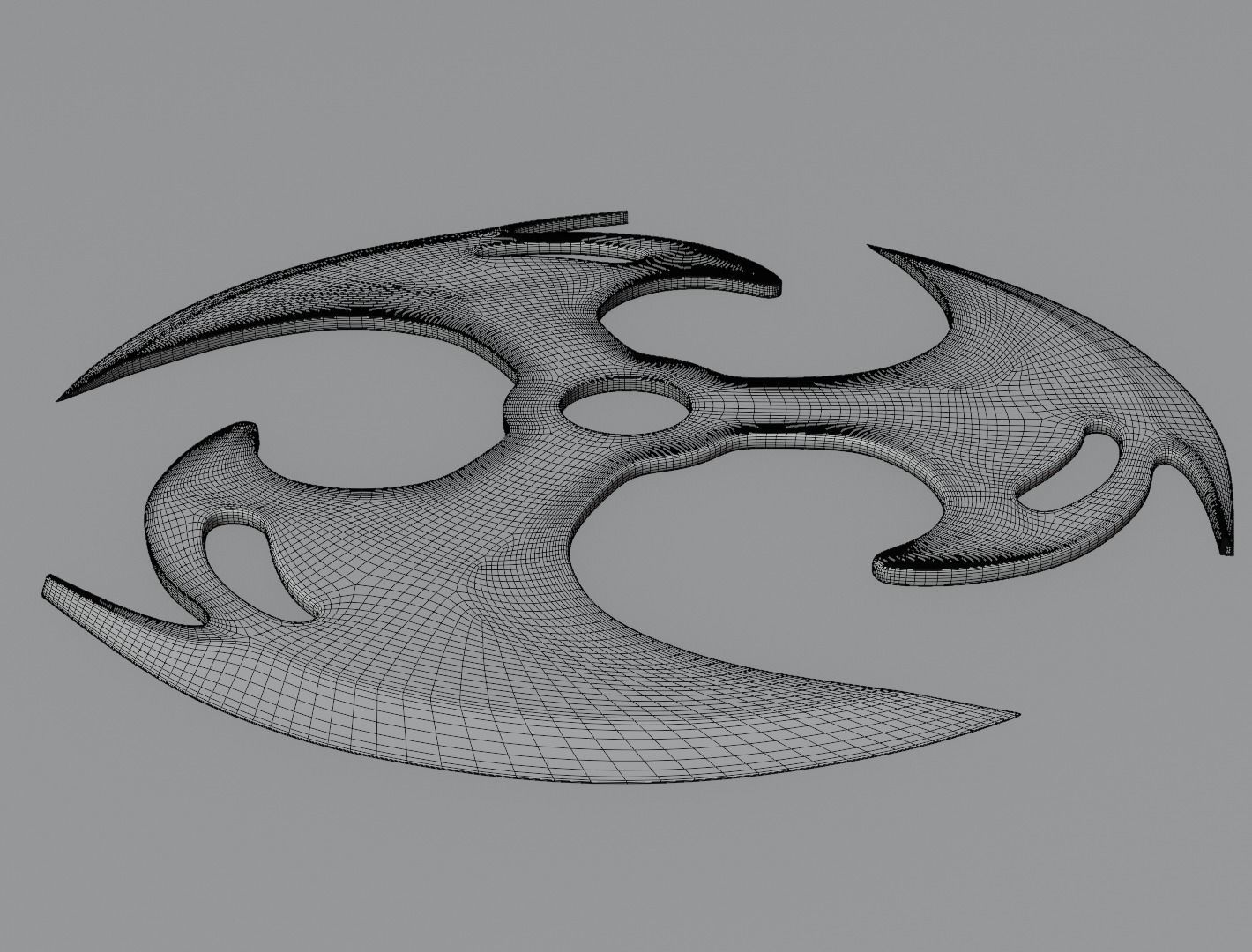 Shuriken blade 3D model for 3D print 3D print model_15