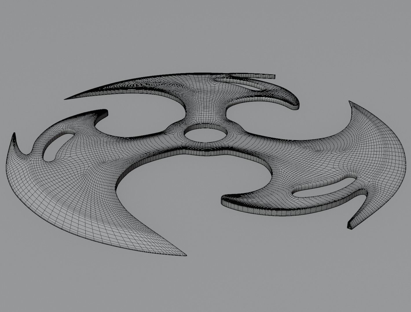Shuriken blade 3D model for 3D print 3D print model_14