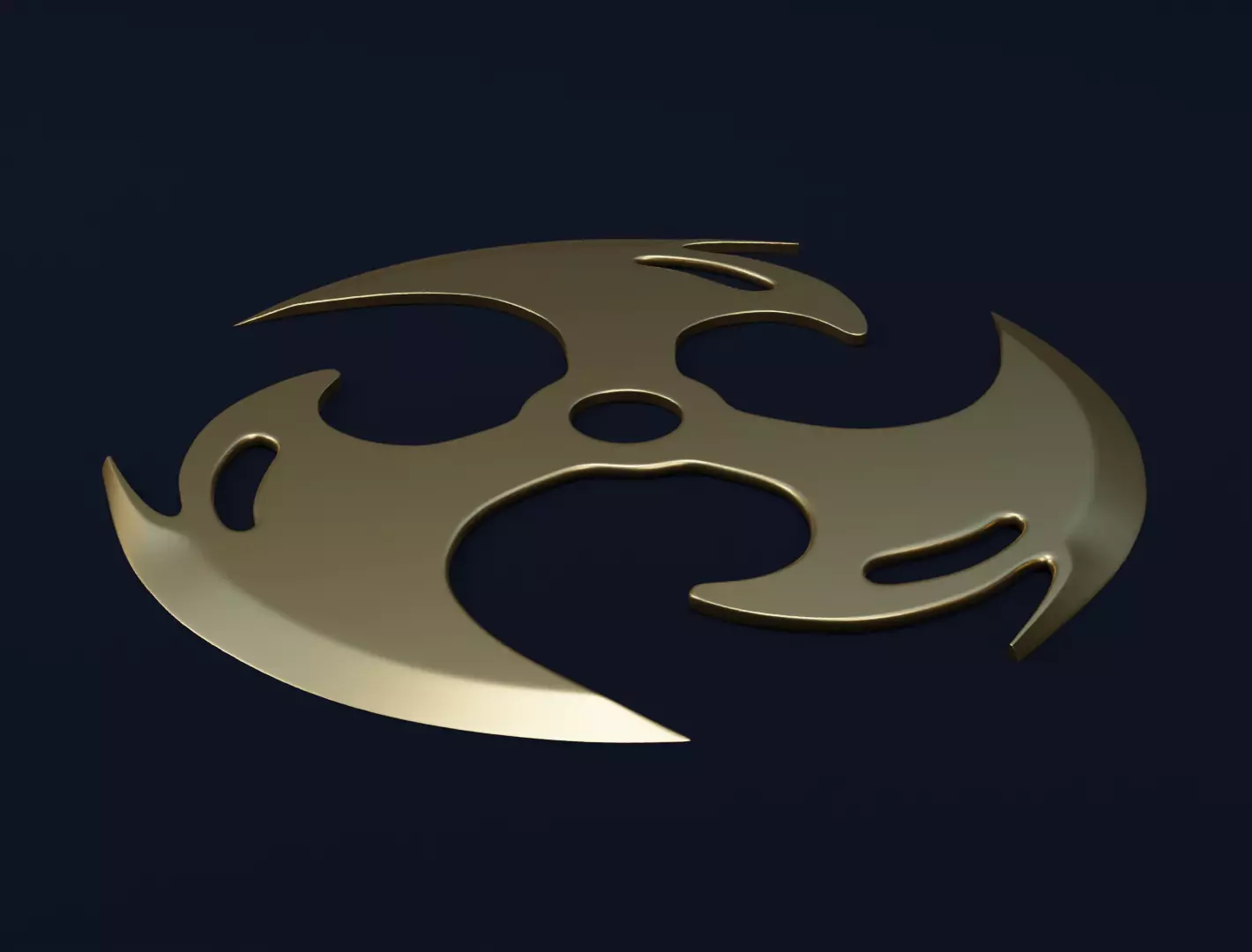 Shuriken blade 3D model for 3D print 3D print model_0