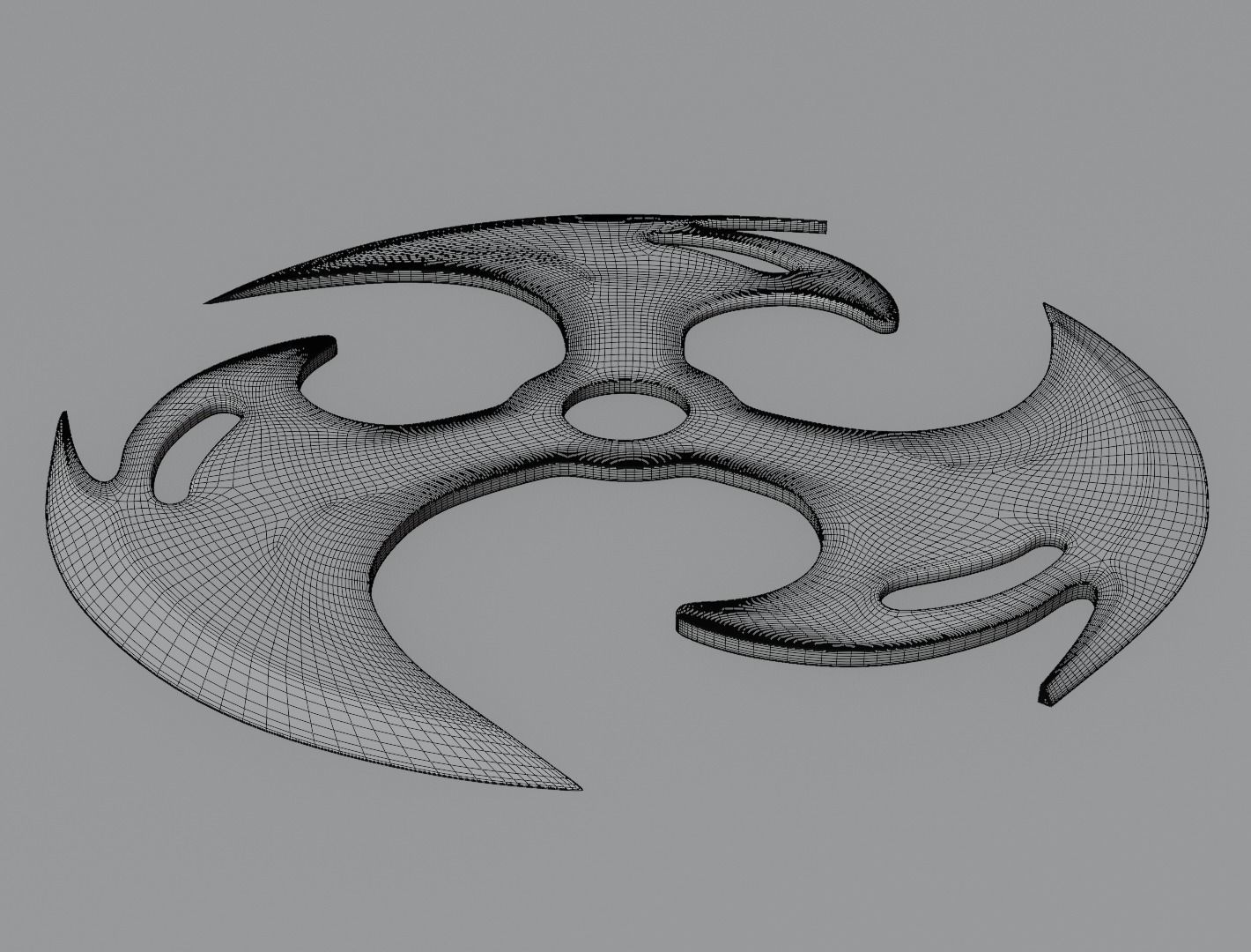 Shuriken blade 3D model for 3D print 3D print model_11